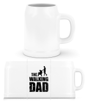 The Walking Dad - Beer Mug - White - Front The Walking Dad - Beer Mug - White - Front