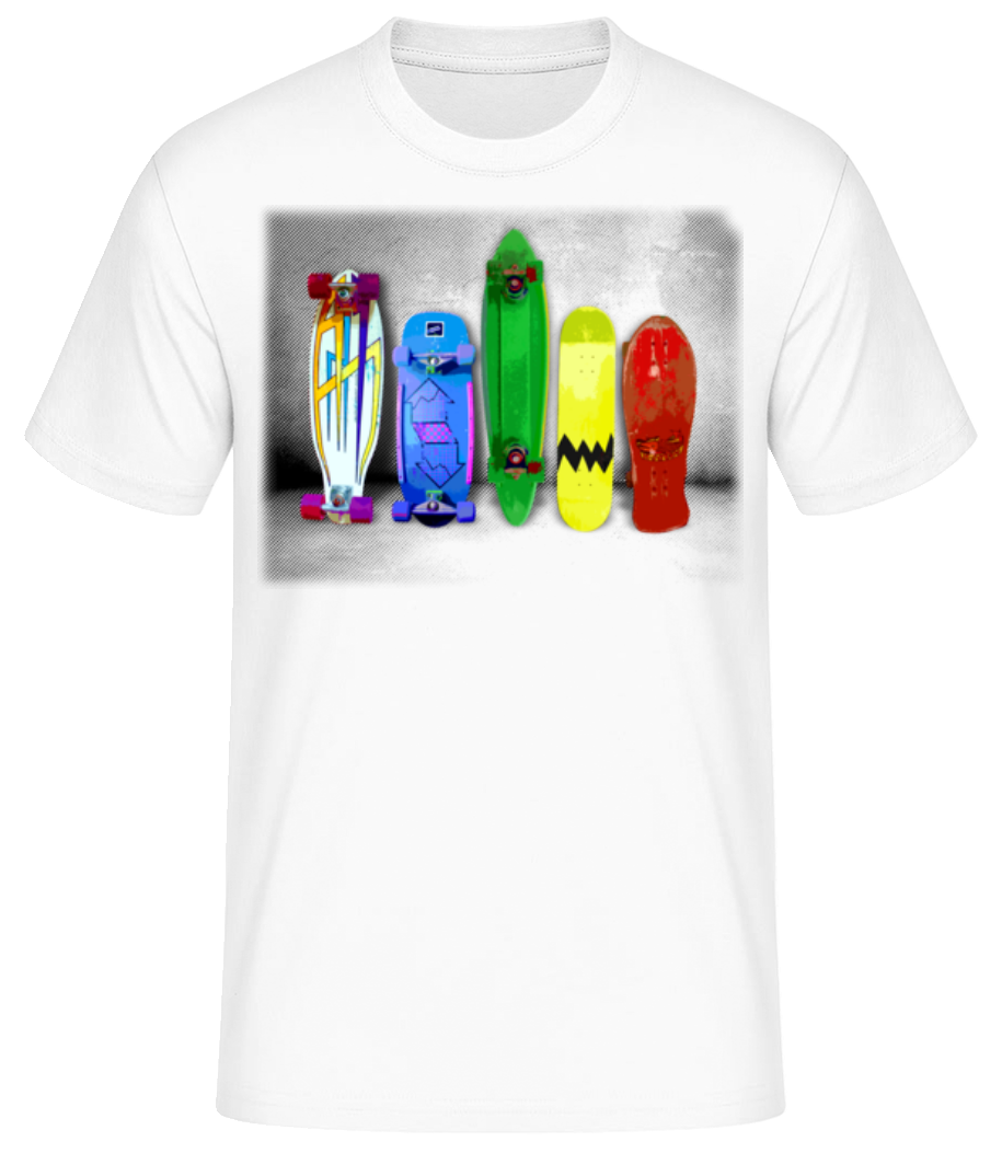 Aperçu: Planches Folles - T-shirt standard Homme - Blanc - Devant
