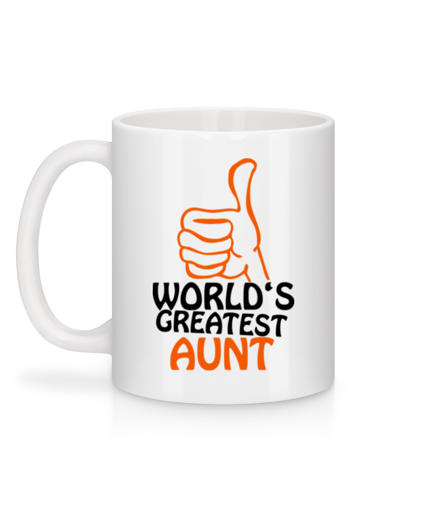 Aperçu: World's Greatest Aunt - Mug en céramique blanc - Blanc - Derrière