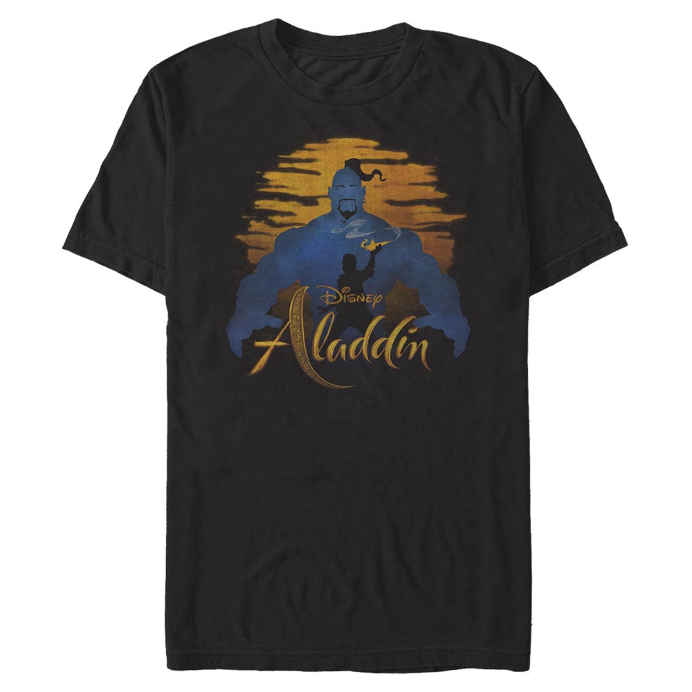 Disney - Aladin - Photo de groupe Genie Silhouette - Homme T-shirt