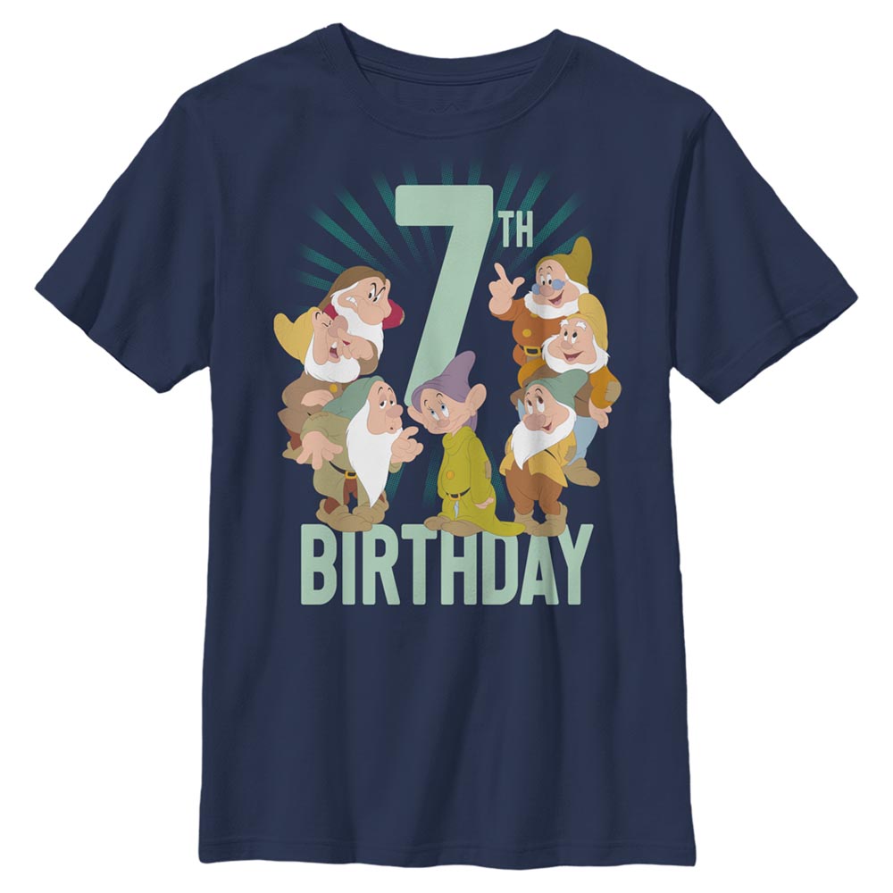 Disney - Blanche-Neige et les Sept Nains - Photo de groupe Dwarves Seventh Bday - Enfant T-shirt