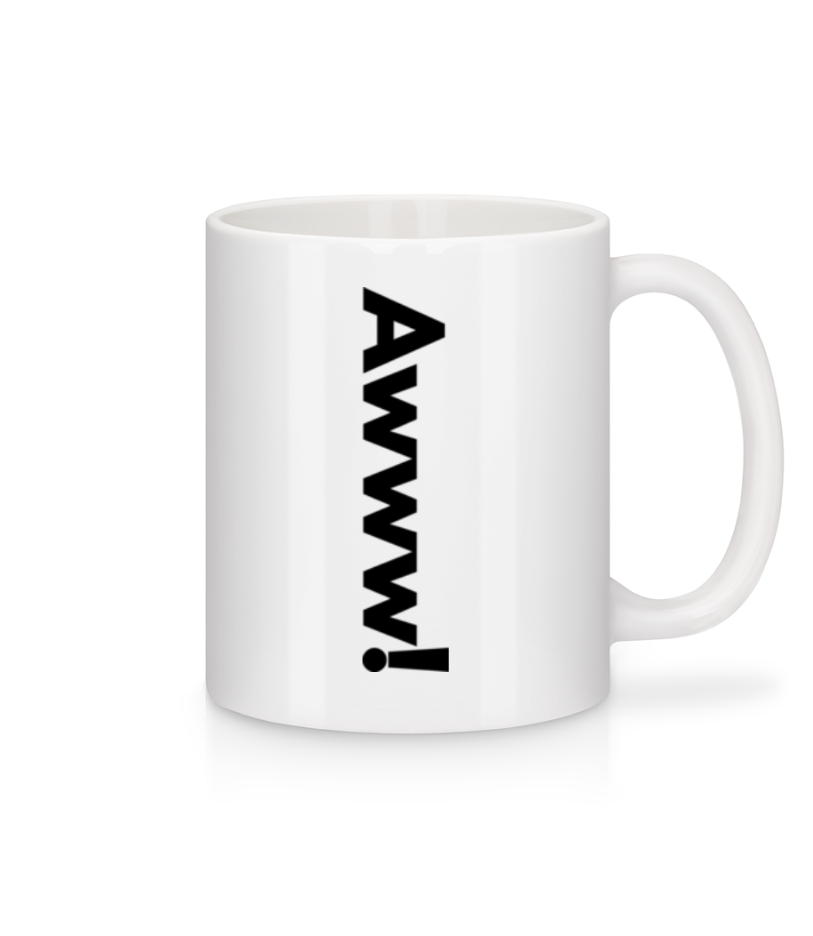 Awww! · Mug en céramique blanc