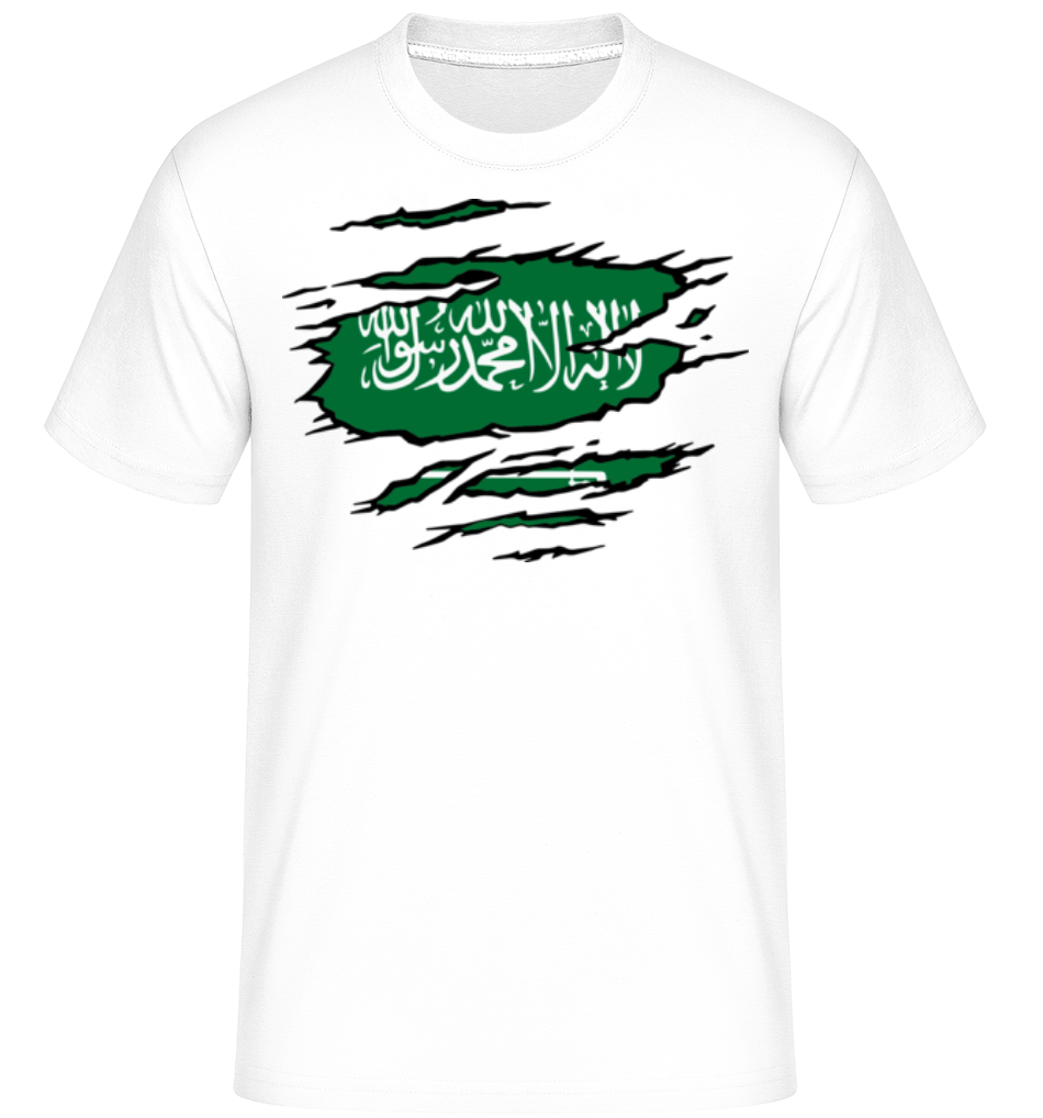 Drapeau déchiré Arabie Saoudite ·  T-Shirt Shirtinator homme
