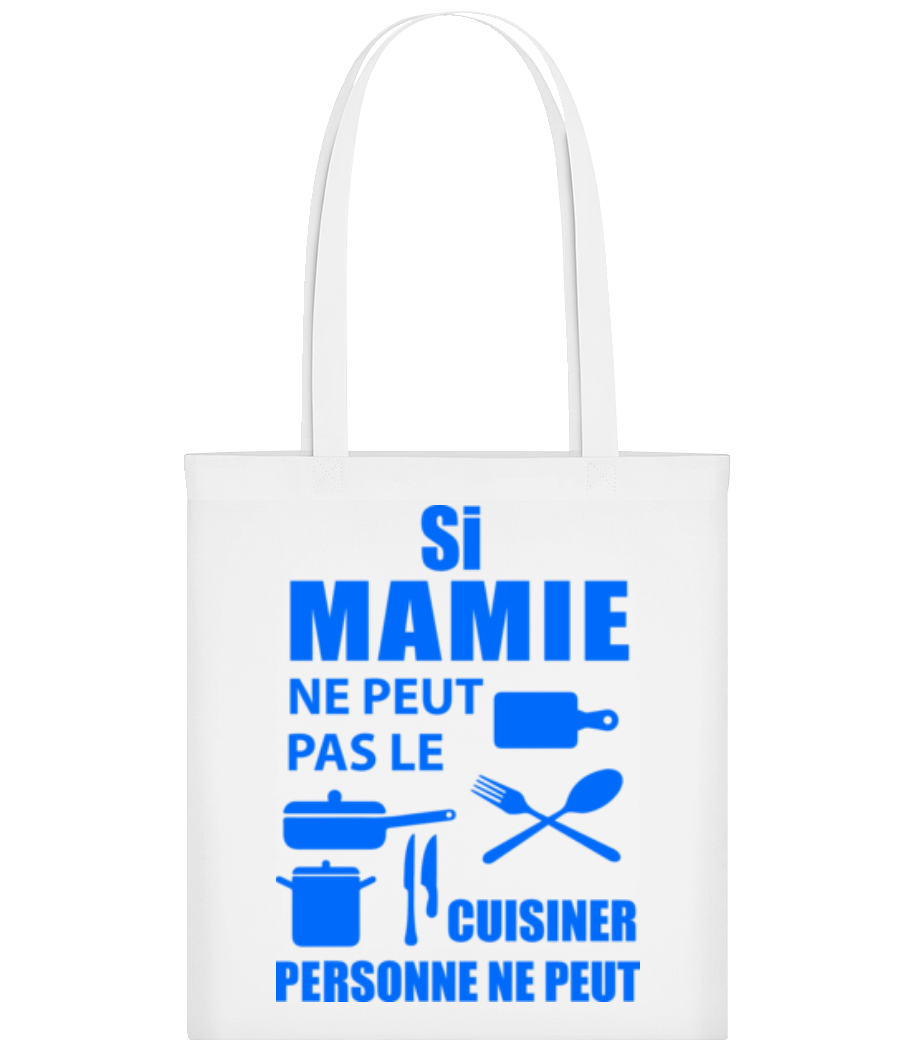 Aperçu: Mamie Sais Tout Cuisiner - Tote Bag - Blanc - Devant