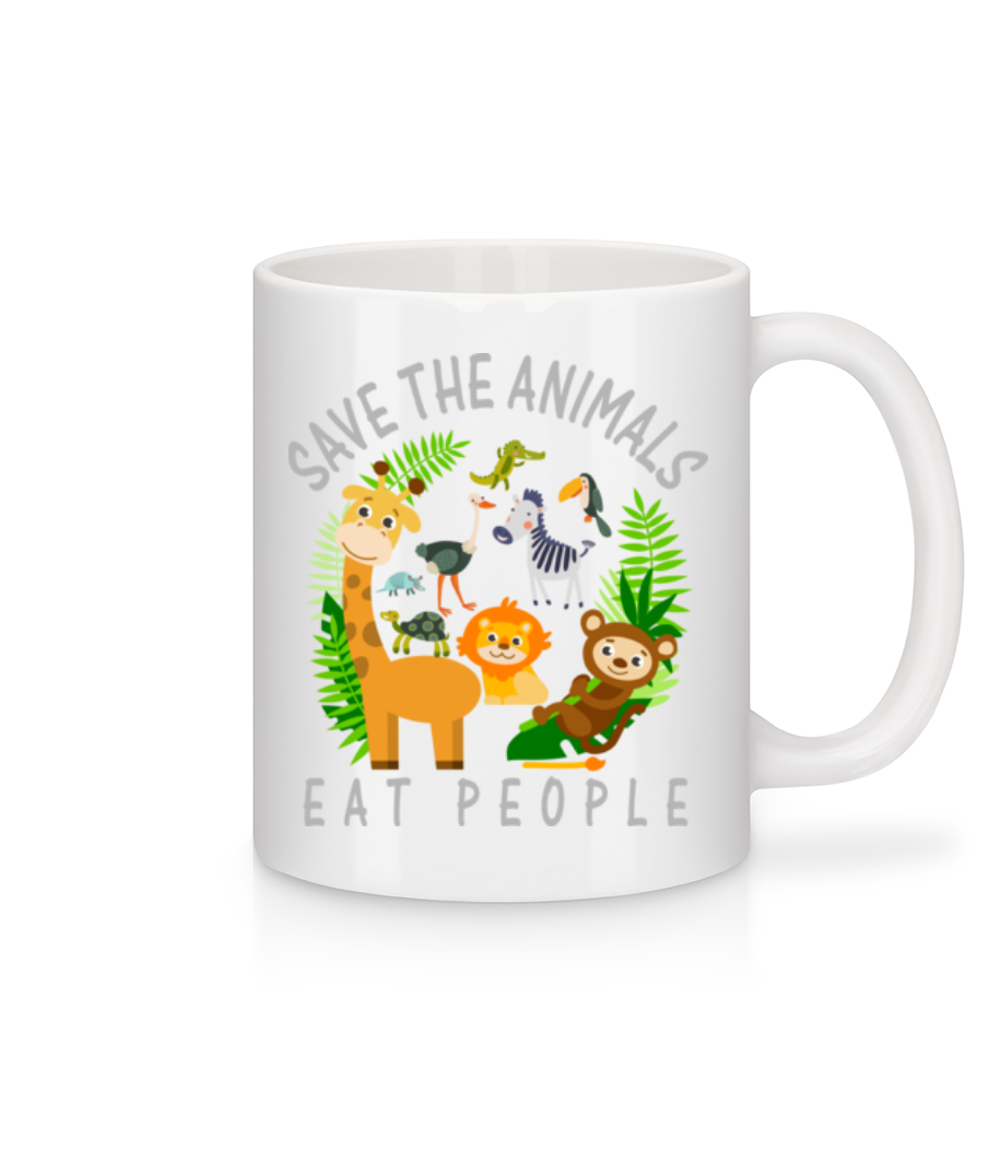 Save The Animals · Mug en céramique blanc