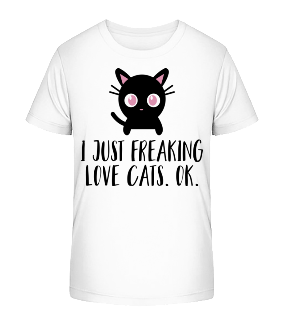 I Just Freaking Love Cats · T-shirt bio Enfant Stanley Stella 2.0