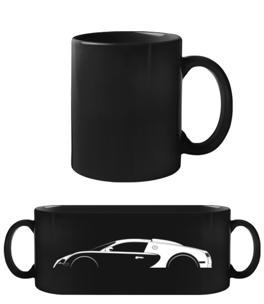 'Bugatti Veyron' Silhouette · Tasse Noire