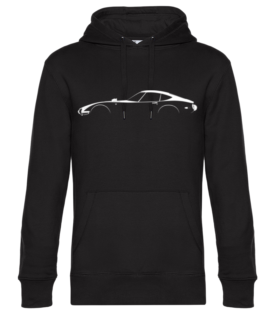 Aperçu: 'Toyota 2000GT' Silhouette - Sweat à capuche premium Unisexe - Noir - Devant