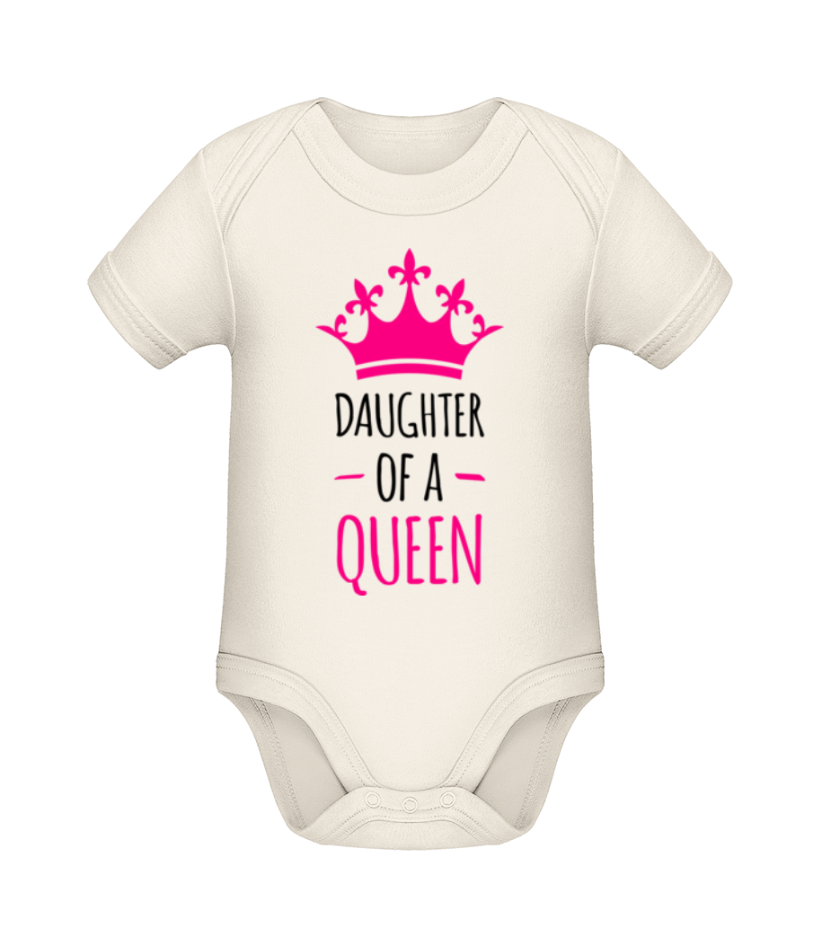 Aperçu: Daughter Of A Queen - Body manches courtes bio - Crème - Devant