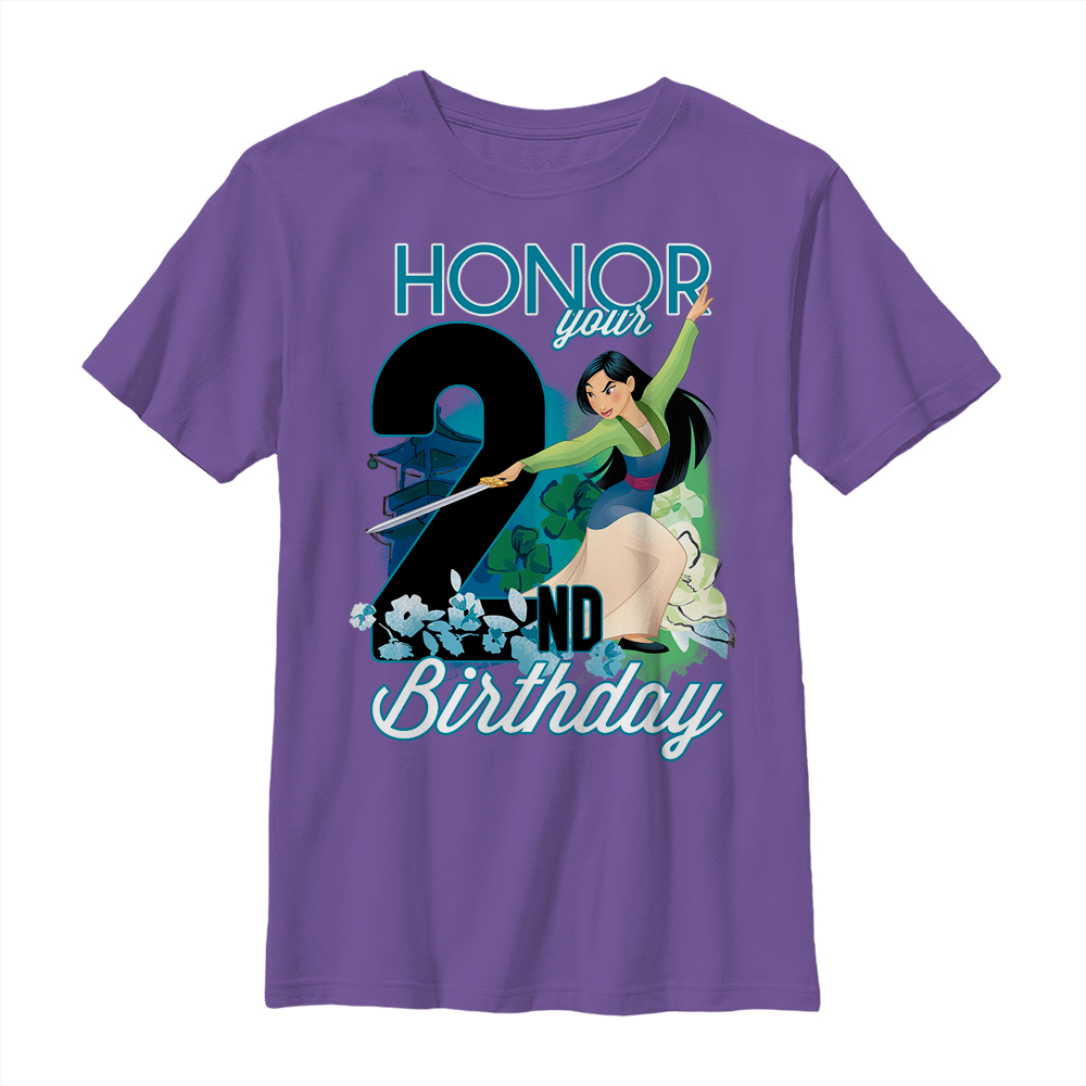 Disney - Mulan - Mulan Two Birthday - Birthday - Enfant T-shirt