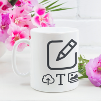 Panoramatasse - Weiß