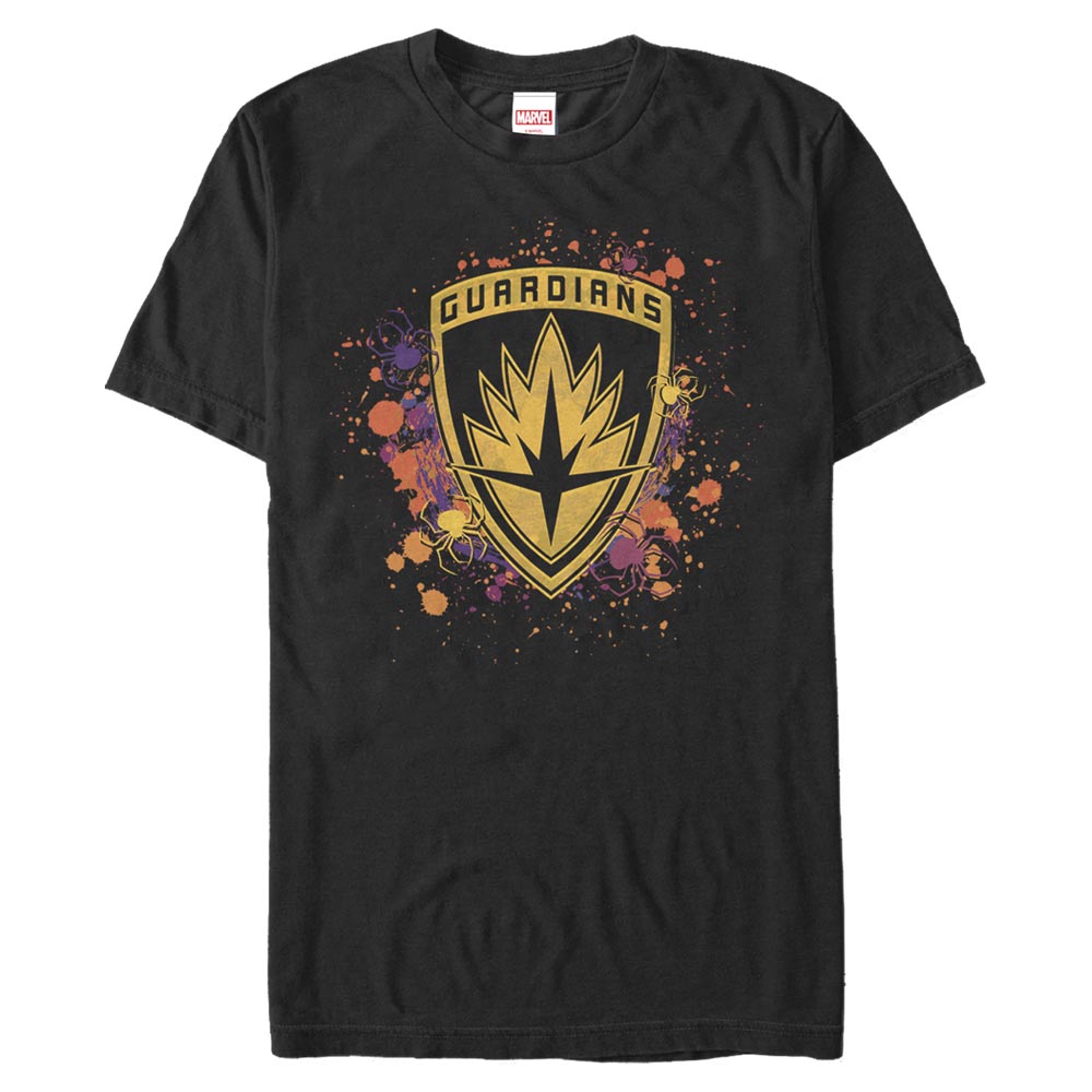 Aperçu: Marvel - Les Gardiens de la Galaxie - Logo Galaxy InkBadge - Halloween - Homme T-shirt - Noir - Devant