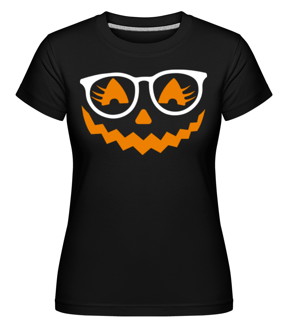 Aperçu: Tête de citrouille -  T-shirt Shirtinator femme - Noir - Devant