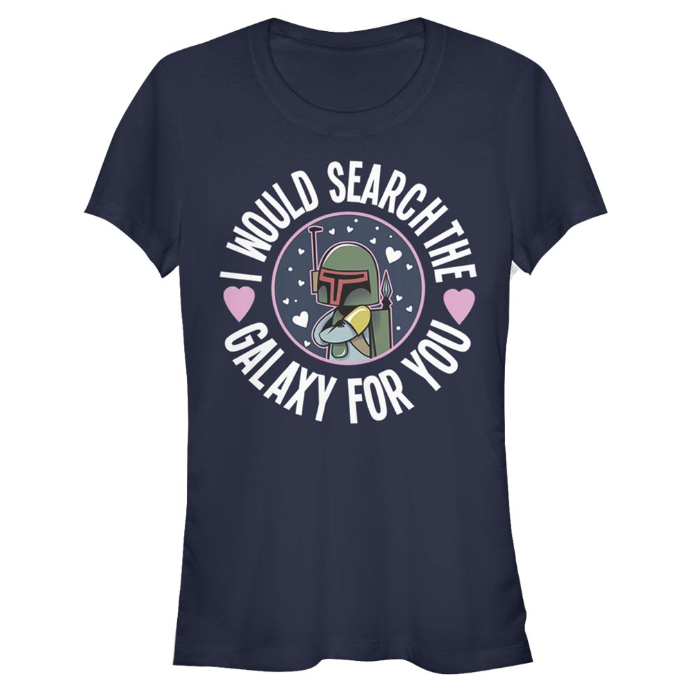 Star Wars - Boba Fett Search The Galaxy - Valentine's Day - Femme T-shirt
