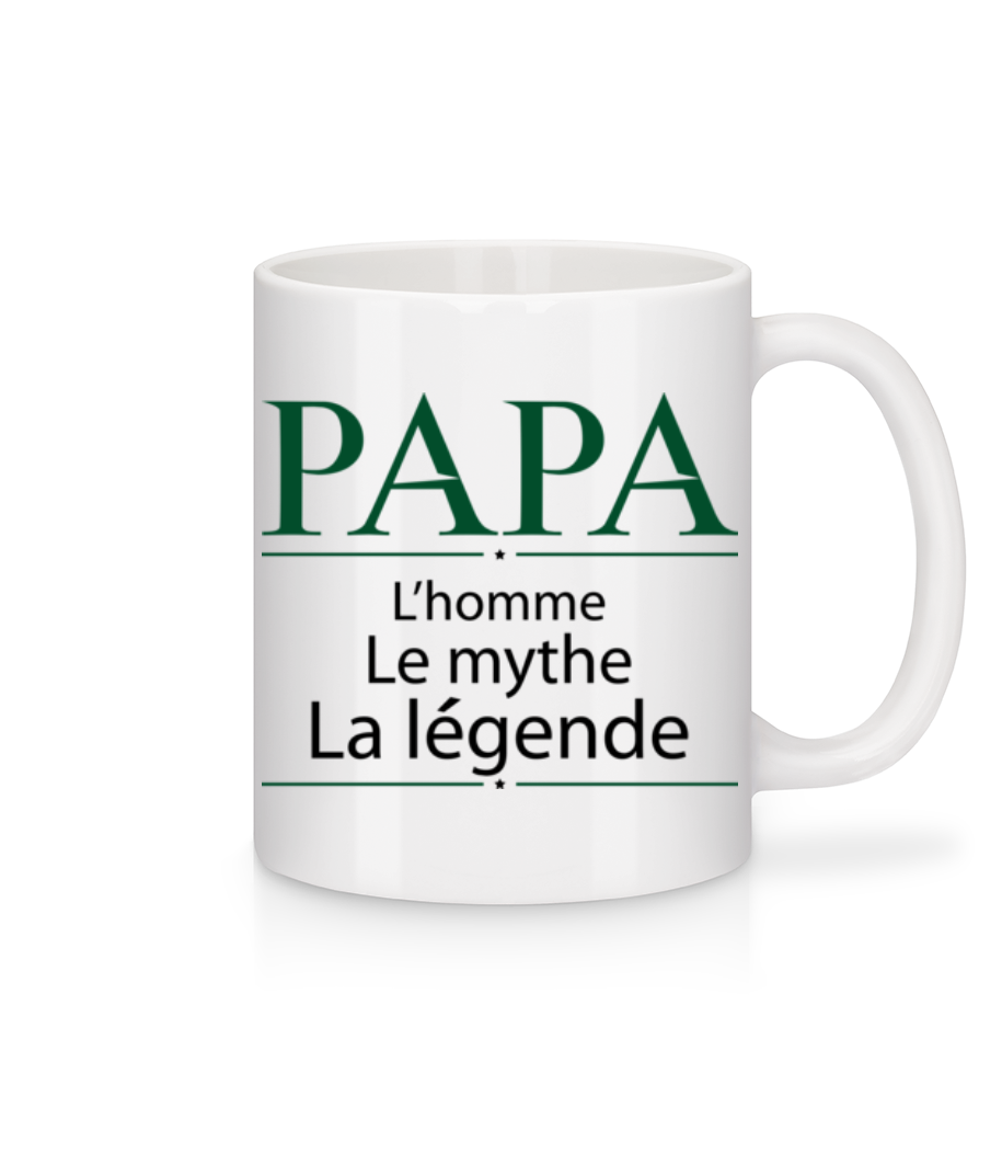 Papa La Légende · Mug en céramique blanc