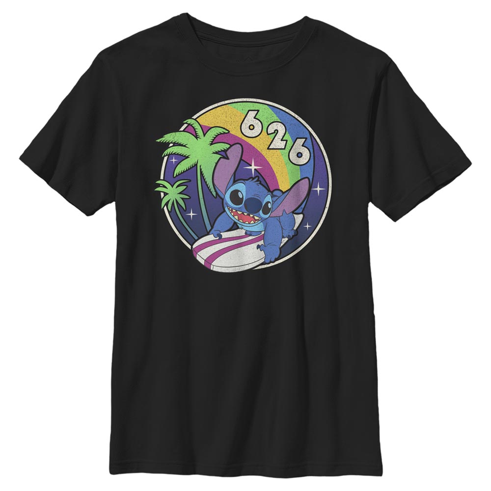 Disney Classics - Lilo & Stitch - Stitch Retro Rainbow - Enfant T-shirt