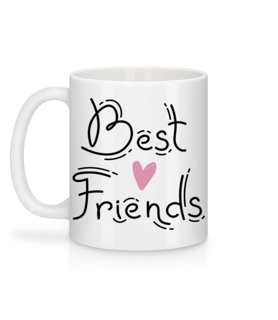 Aperçu: Best Friends - Mug en céramique blanc - Blanc - Derrière