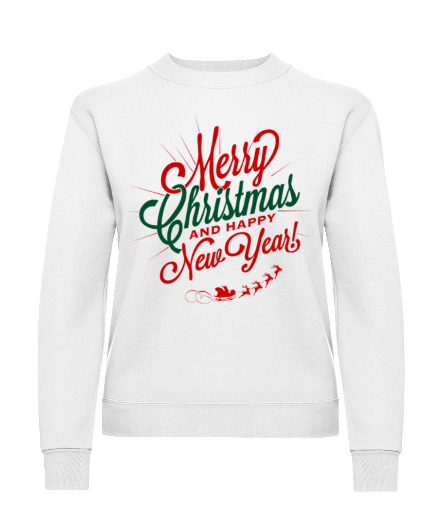 Merry Christmas Label · Sweatshirt Femme