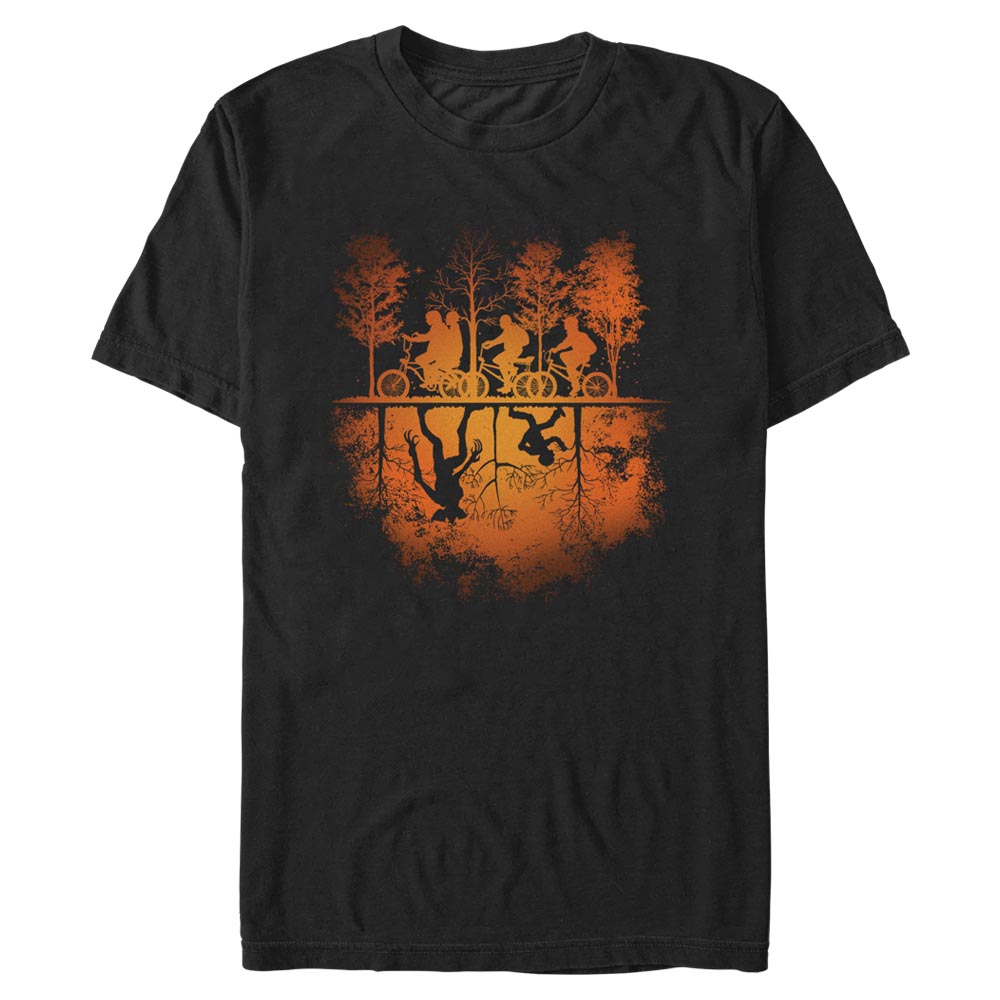 Netflix - Stranger Things - Photo de groupe Upside Down Pumpkin - Halloween - Homme T-shirt
