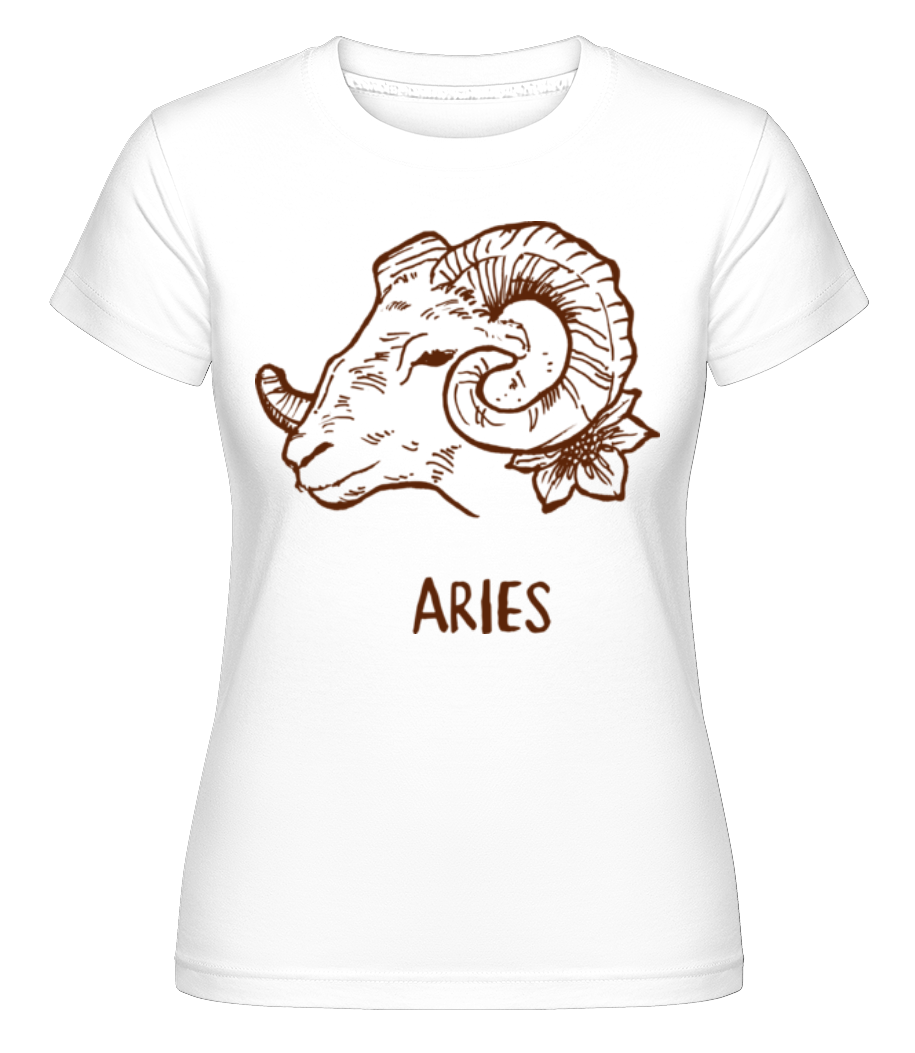 Scribble Style Zodiac Sign Aries ·  T-shirt Shirtinator femme