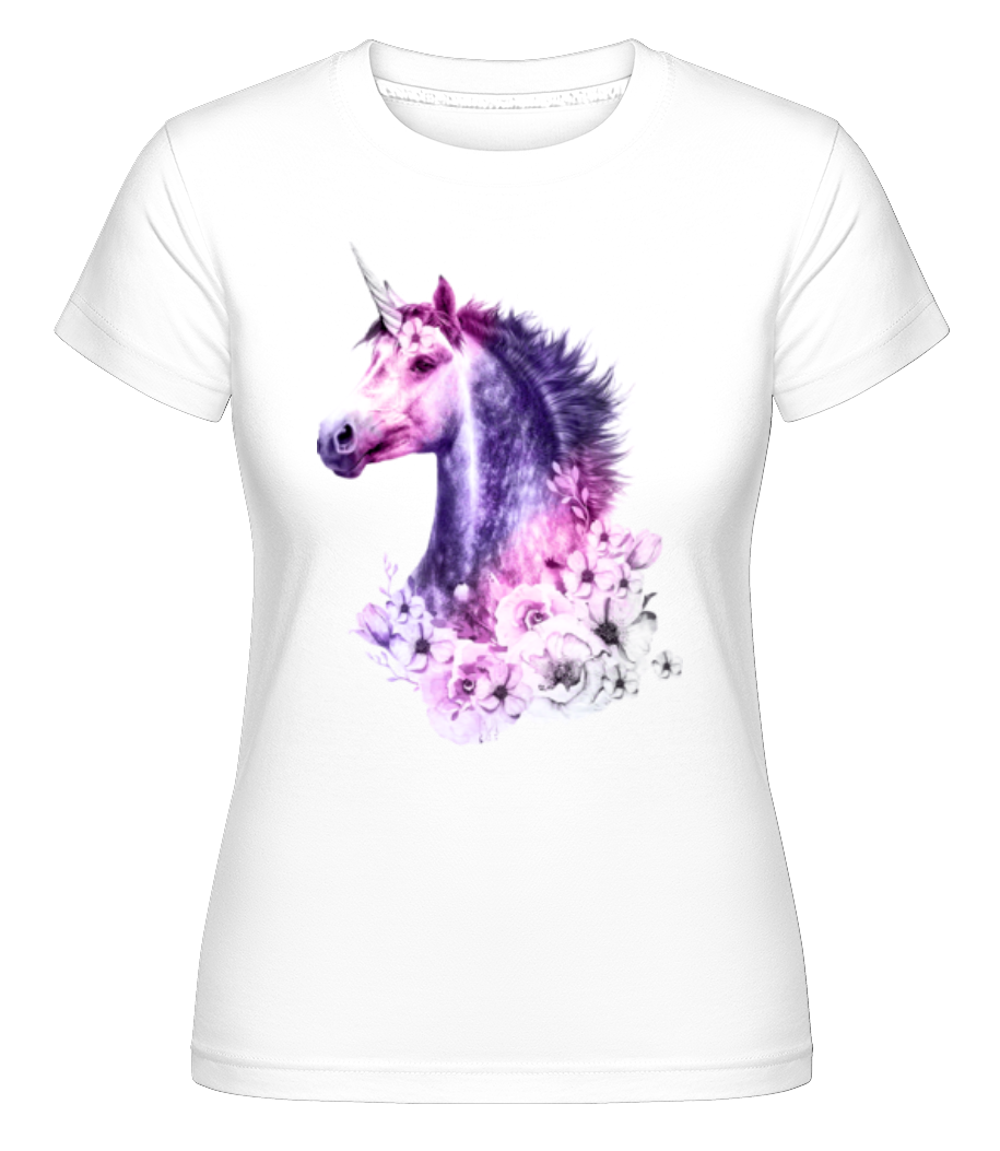 Licorne Fleurs ·  T-shirt Shirtinator femme