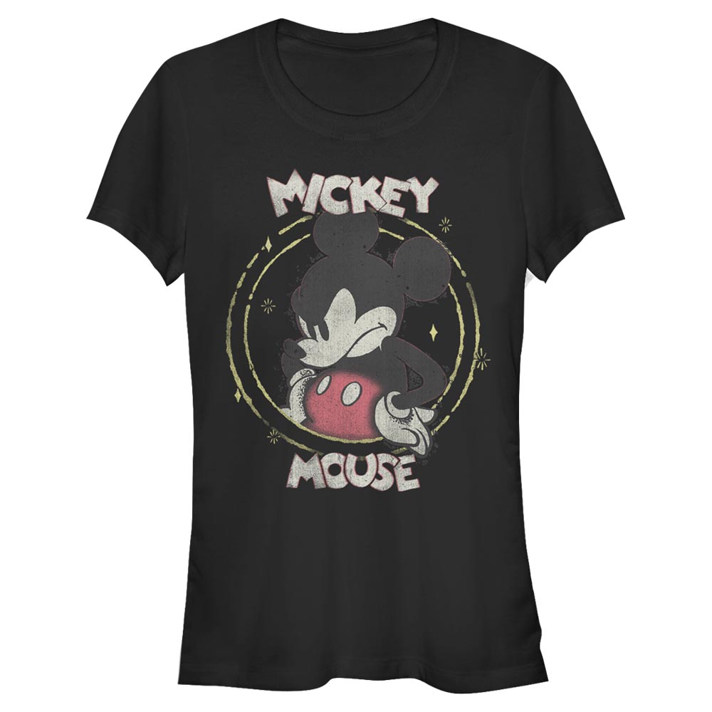 Aperçu: Disney Classics - Mickey Mouse - Mickey Gritty - Femme T-shirt - Noir - Devant