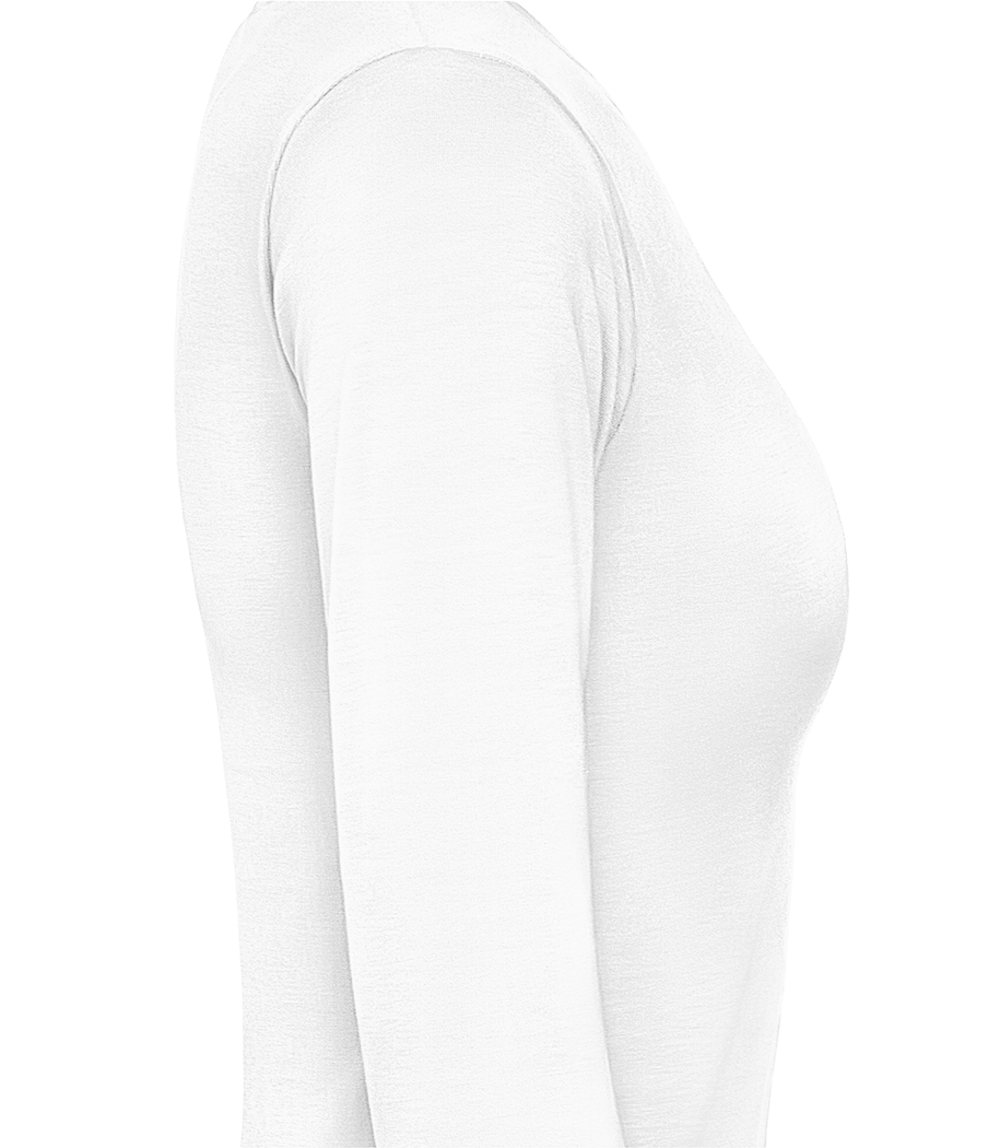 Aperçu: Mama Elf - T-shirt à manches longues standard Femme - Blanc - Droit