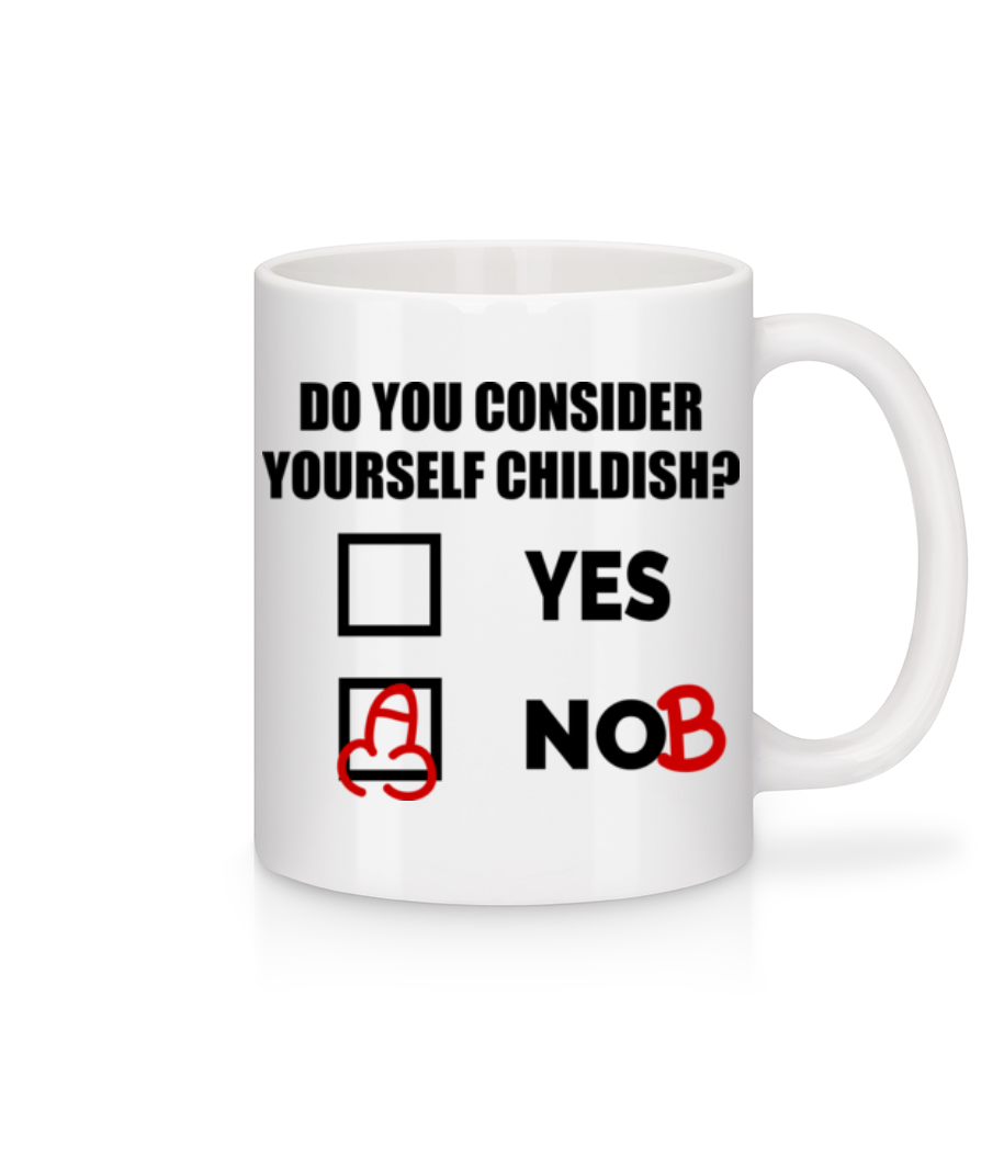 Are You Childish? · Mug en céramique blanc