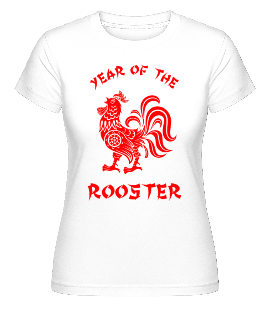 Chinese Zodiac Year Of The Rooster -  T-shirt Shirtinator femme - Blanc - Devant