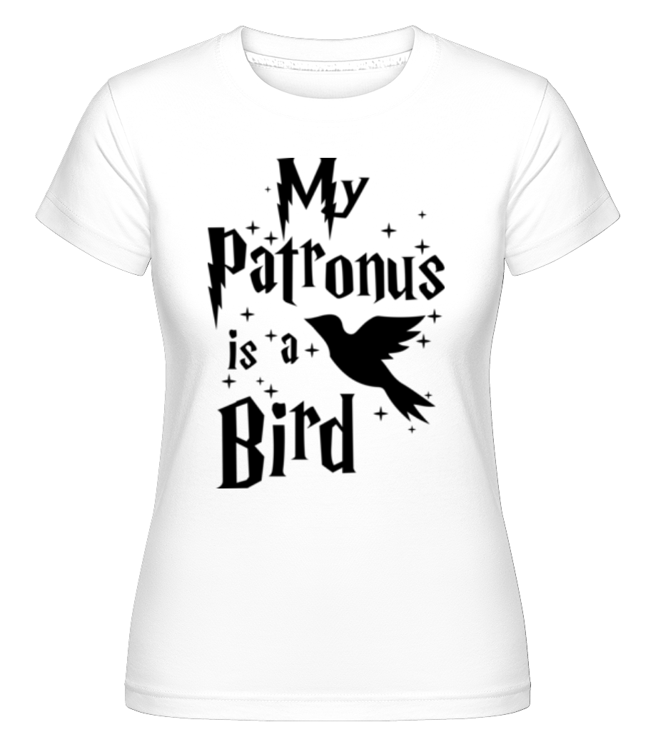 Aperçu: My Patronus Is A Bird -  T-shirt Shirtinator femme - Blanc - Devant