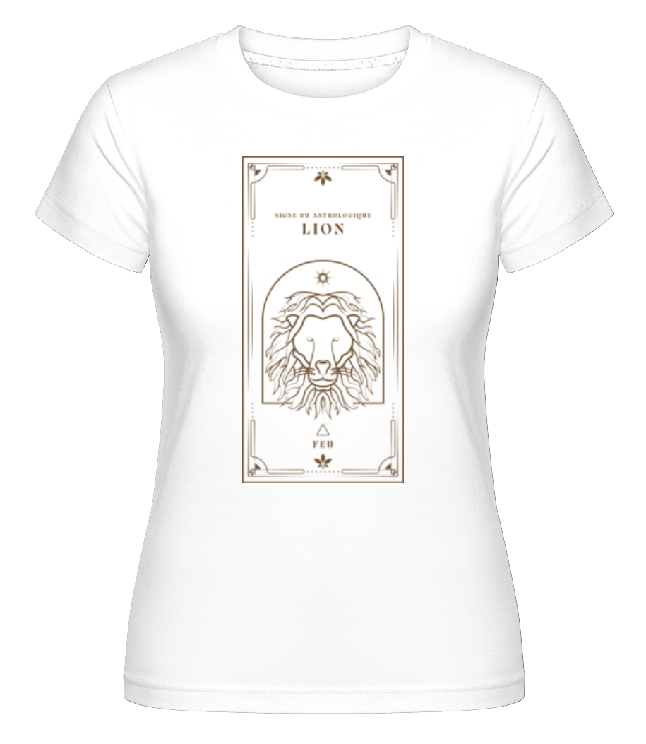 Art Déco Signe Astrologique Lion ·  T-shirt Shirtinator femme