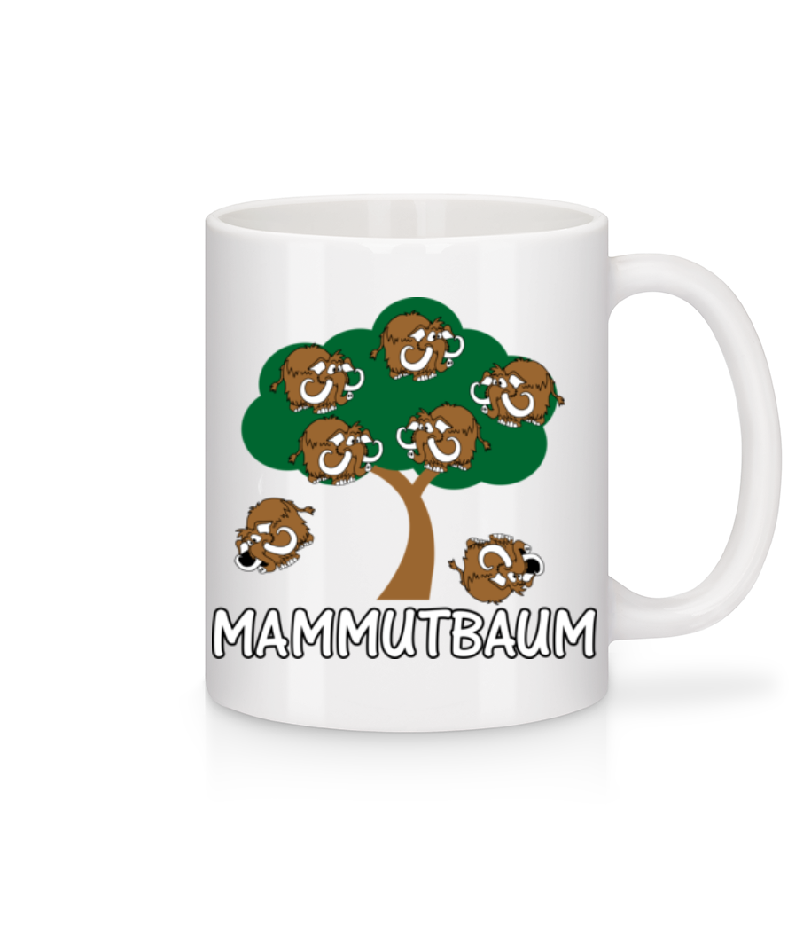 Vorschau: Mammutbaum - Tasse - Weiß - Vorne