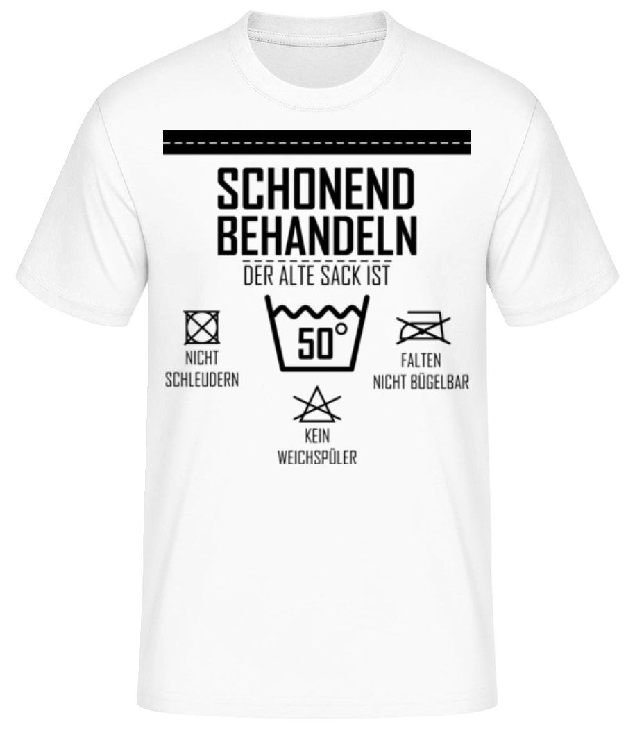 Der Alte Sack Ist 50 · Männer Basic T-Shirt