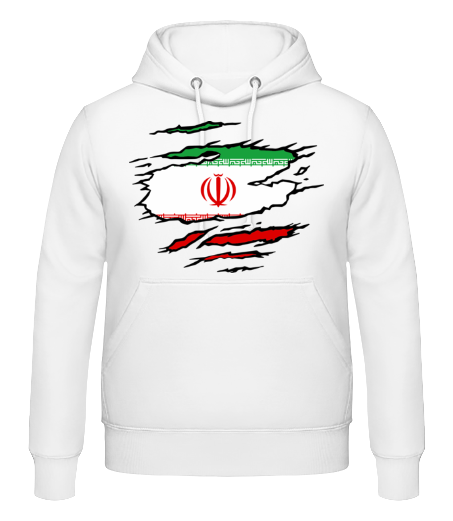 Drapeau mûré Iran · Sweat à capuche Homme