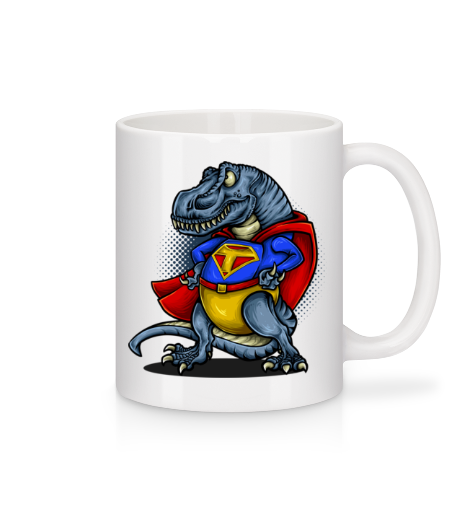 Super T-Rex · Mug en céramique blanc