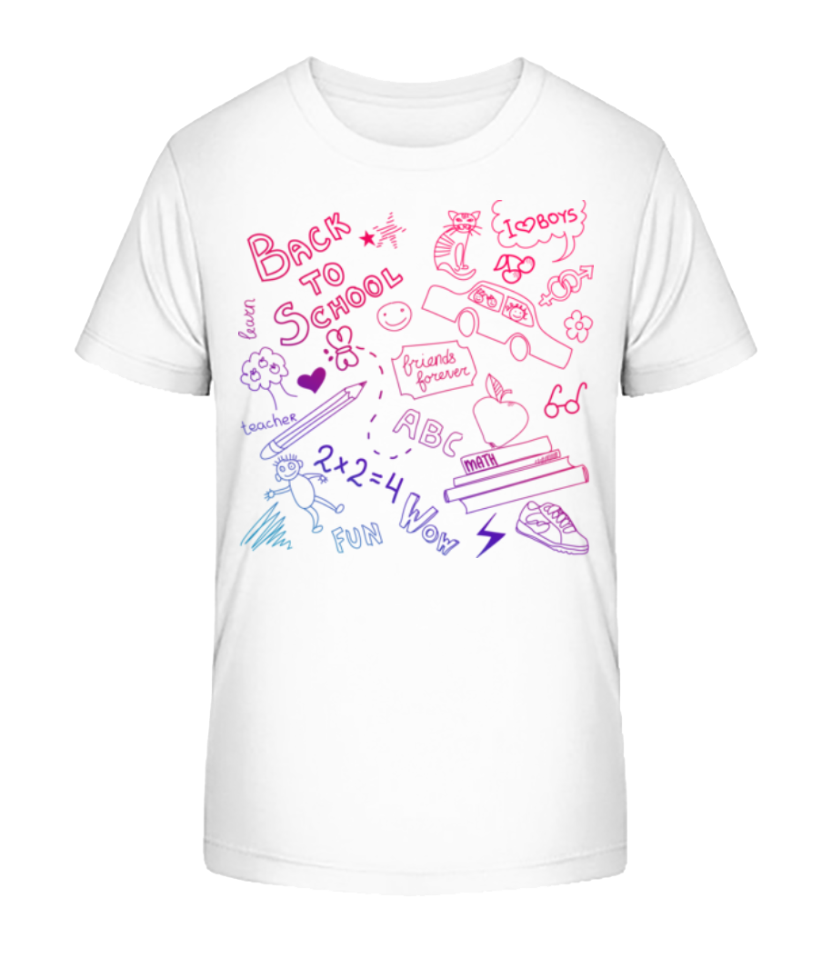 Back To School Symbols · T-shirt bio Enfant Stanley Stella 2.0