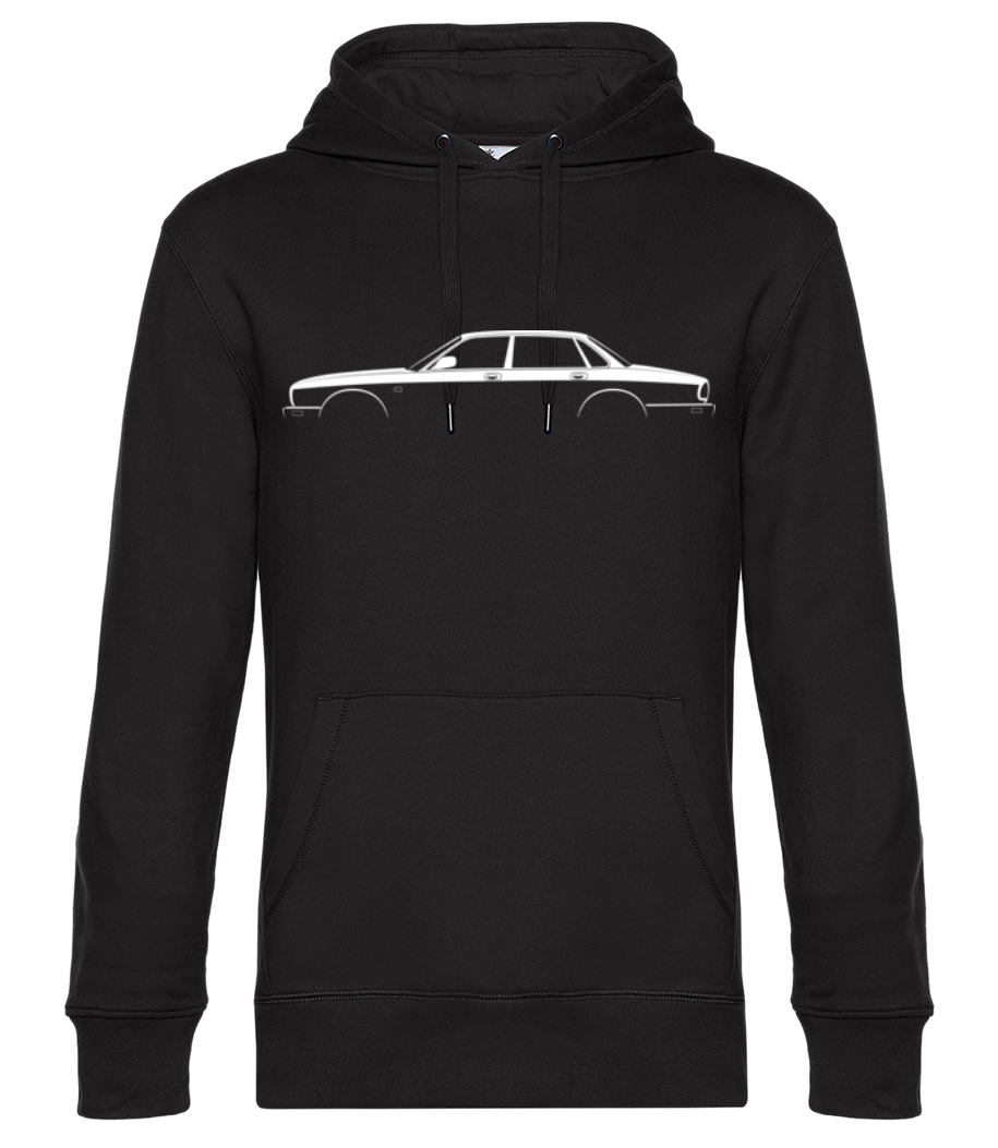 Aperçu: 'Jaguar XJ (X300)' Silhouette - Sweat à capuche premium Unisexe - Noir - Devant