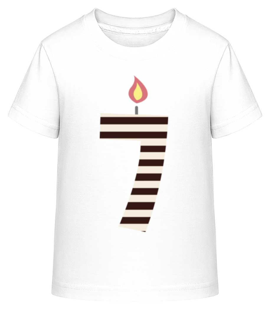 Aperçu: Bougie D'Anniversaire - T-shirt shirtinator Enfant - Blanc - Devant