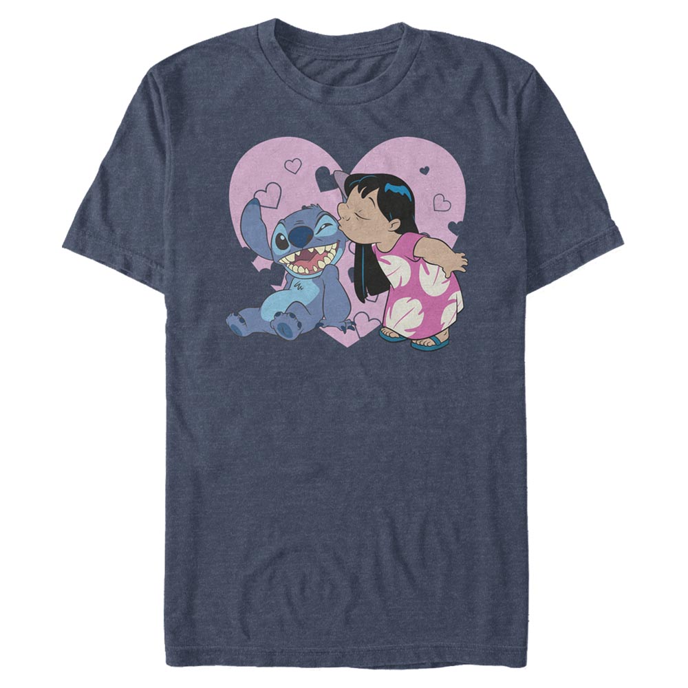 Disney Classics - Lilo & Stitch - Lilo et Stitch Lilo And Valentines Kisses - Valentine's Day - Homme T-shirt