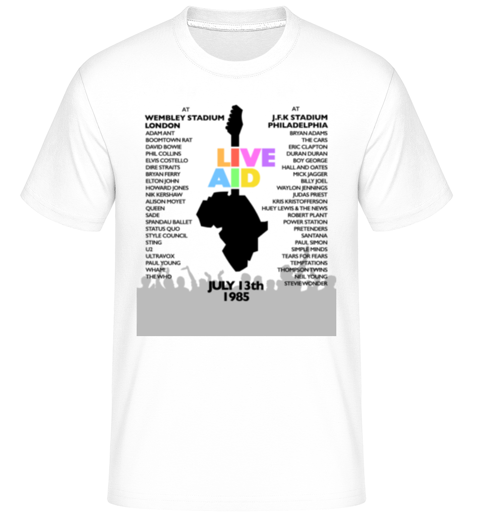 Live Aid Lineup ·  T-Shirt Shirtinator homme