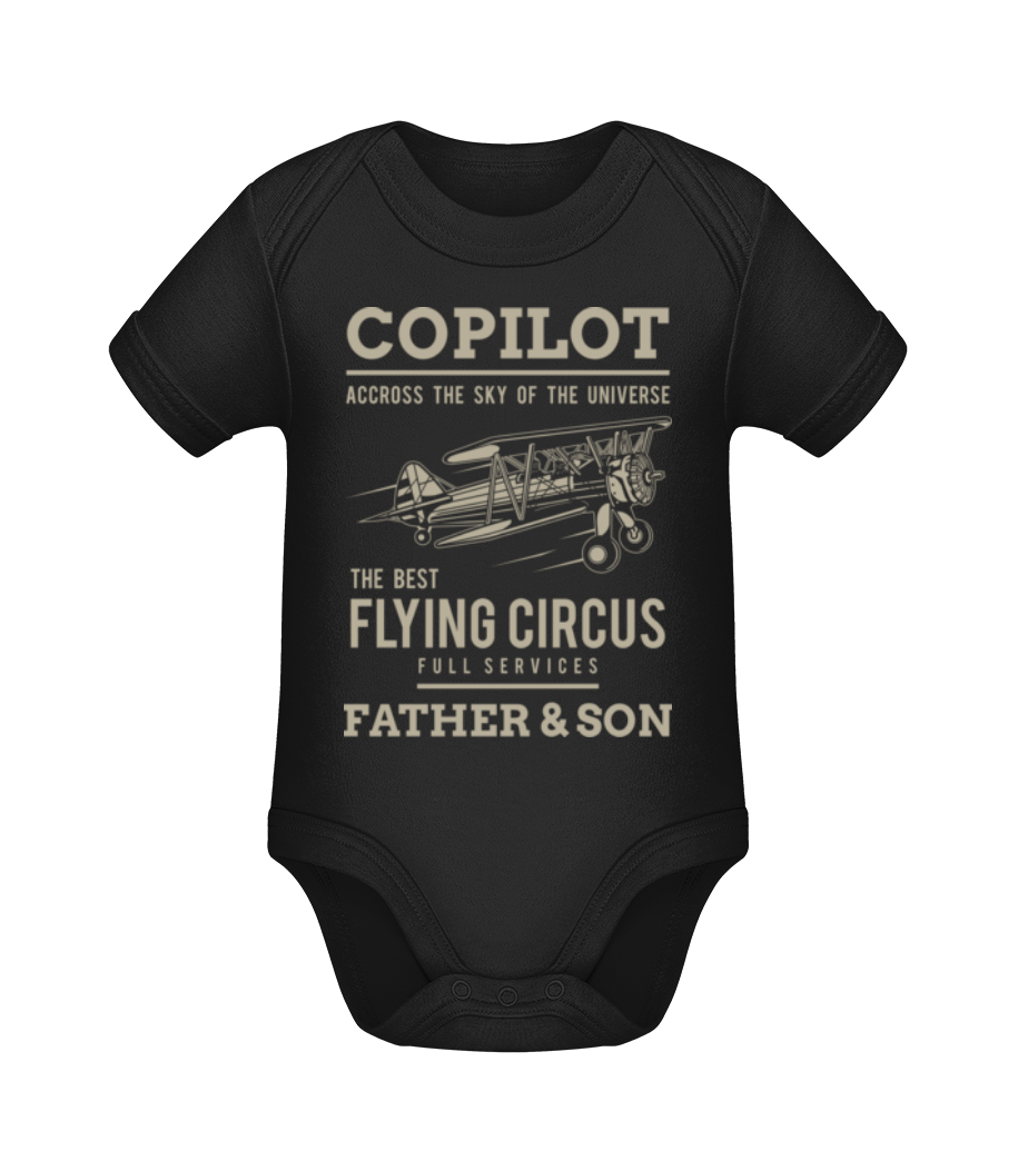 Copilot - Body manches courtes bio - Noir - Devant