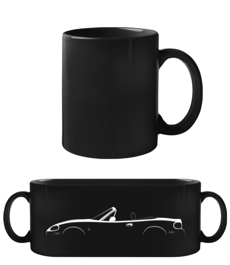 'Mazda MX-5 Miata NB' Silhouette · Tasse Noire