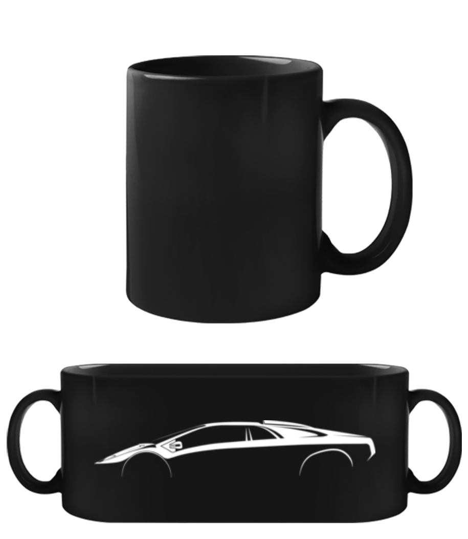 'Lamborghini Diablo SV' Silhouette · Tasse Noire