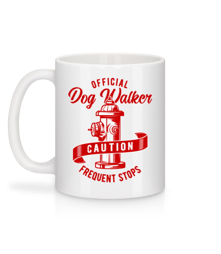 Aperçu: Official Dog Walker - Mug en céramique blanc - Blanc - Derrière