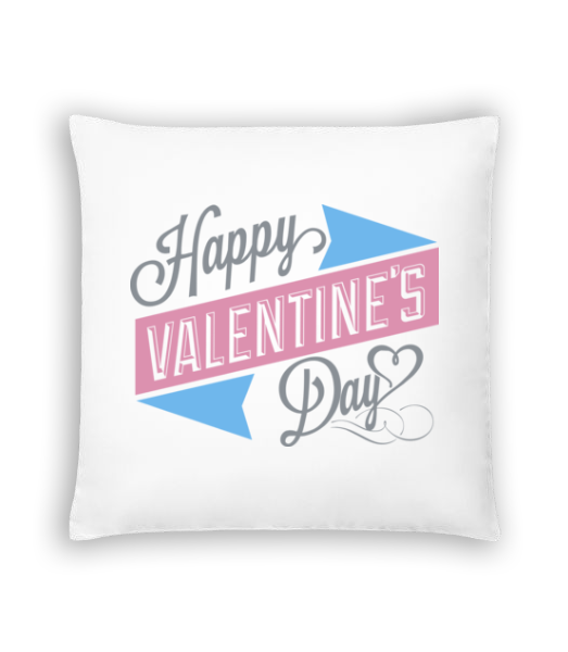 Aperçu: Happy Valentine's Day - Coussin - Blanc - Devant
