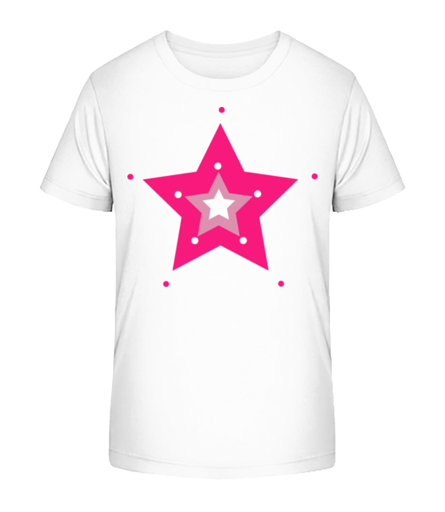 Pink Star · T-shirt bio Enfant Stanley Stella 2.0