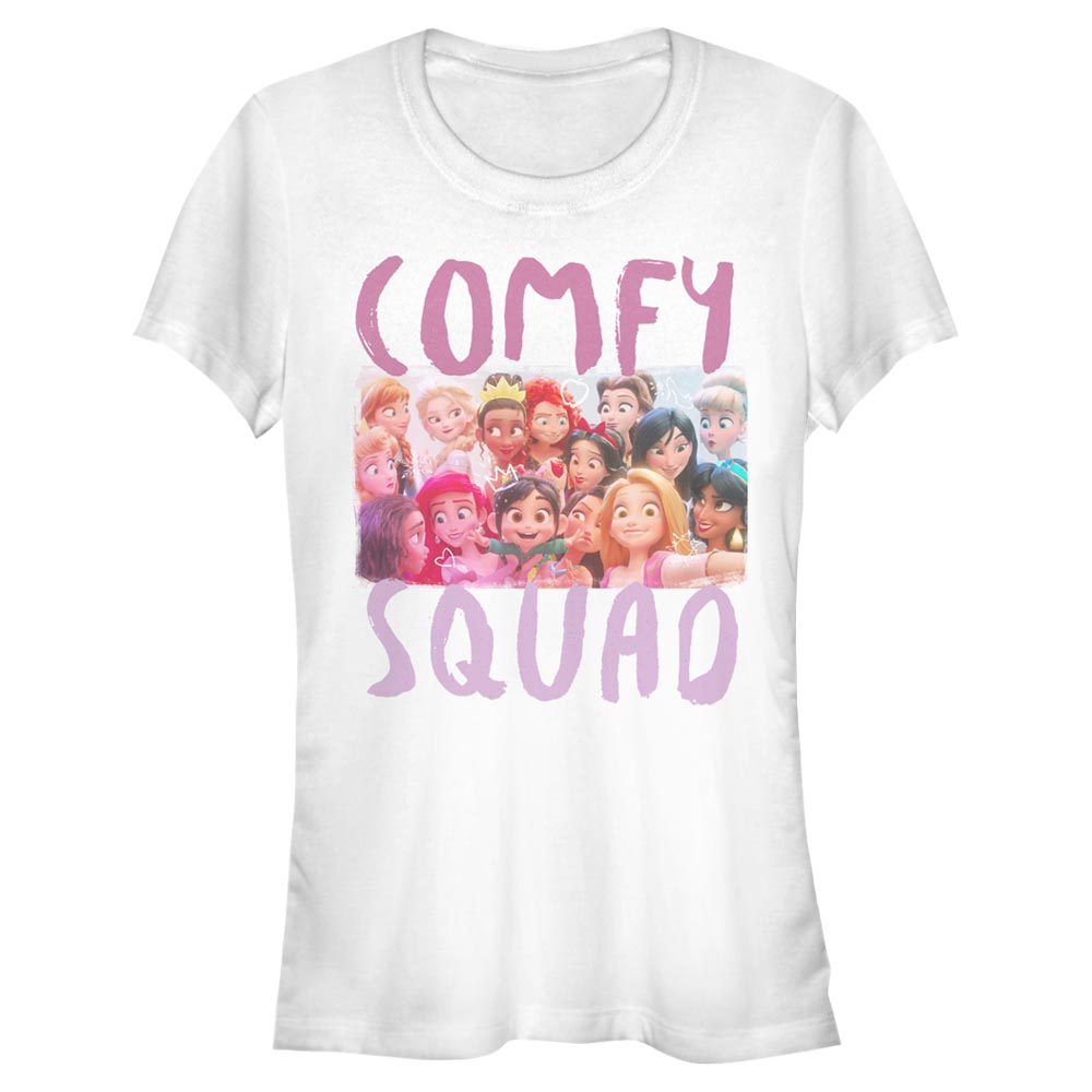 Disney - Les mondes de Ralph - Photo de groupe Comfy Squad Selfie - Femme T-shirt