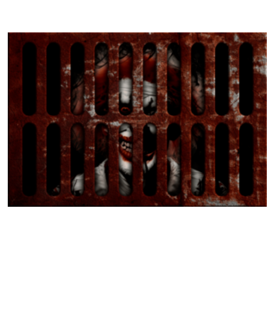 Creepy Clown Halloween · Fußmatte