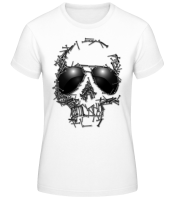 Skull Of Nails - Women's Basic T-Shirt - White - Front Skull Of Nails - Women's Basic T-Shirt - White - Front