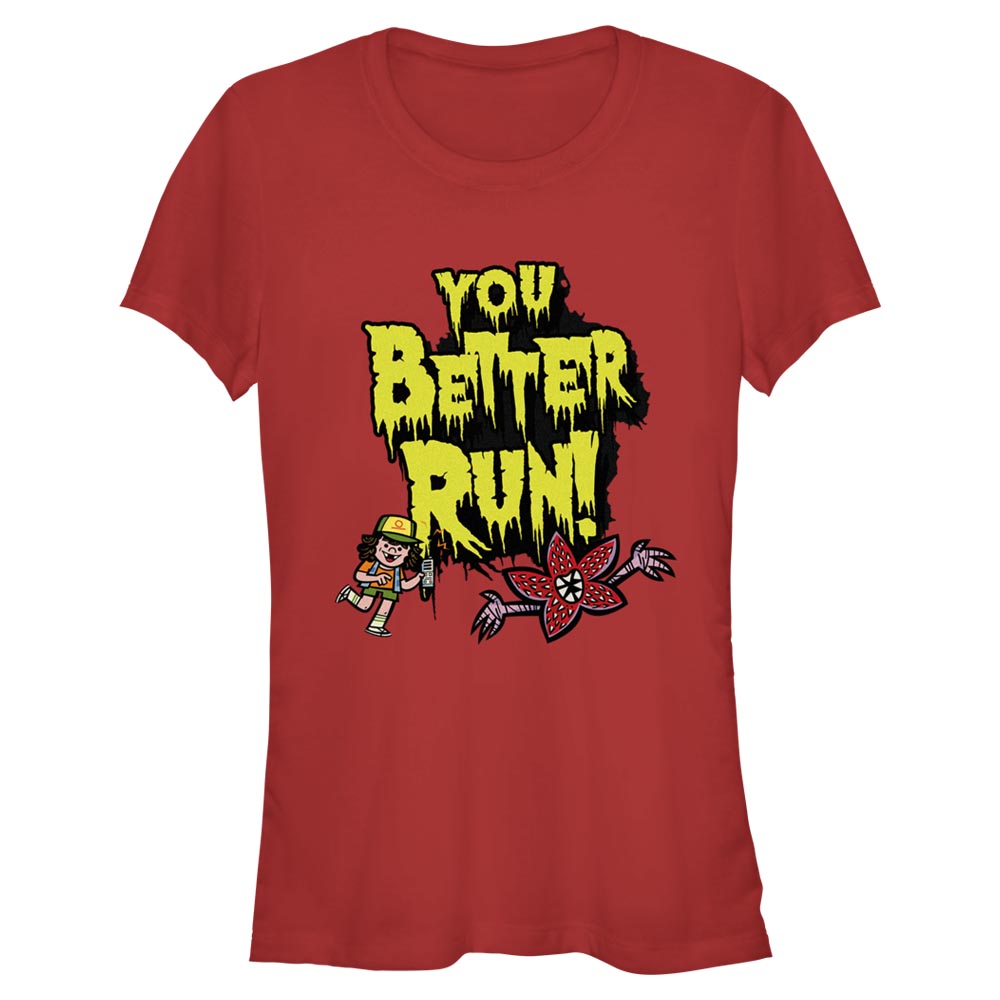 Netflix - Stranger Things - Dustin Better Run - Halloween - Femme T-shirt